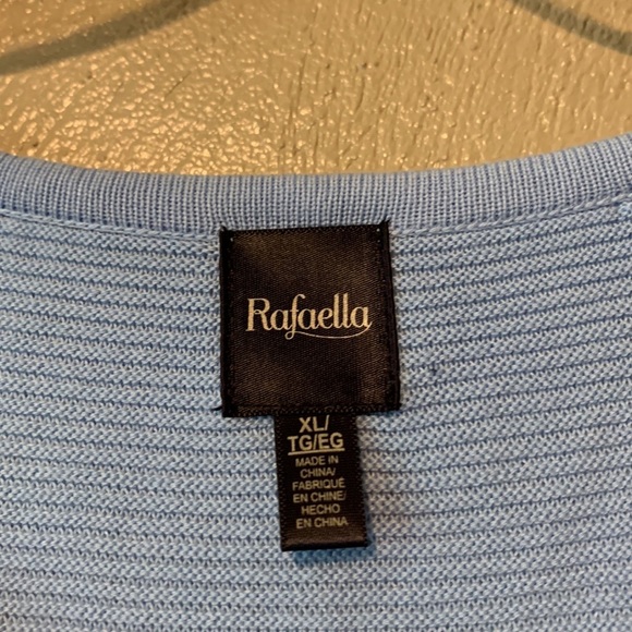 Raffaella size XL Chambray blue gray sweater size NWT - Picture 4 of 5
